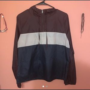 Pull Over Windbreaker with Hood